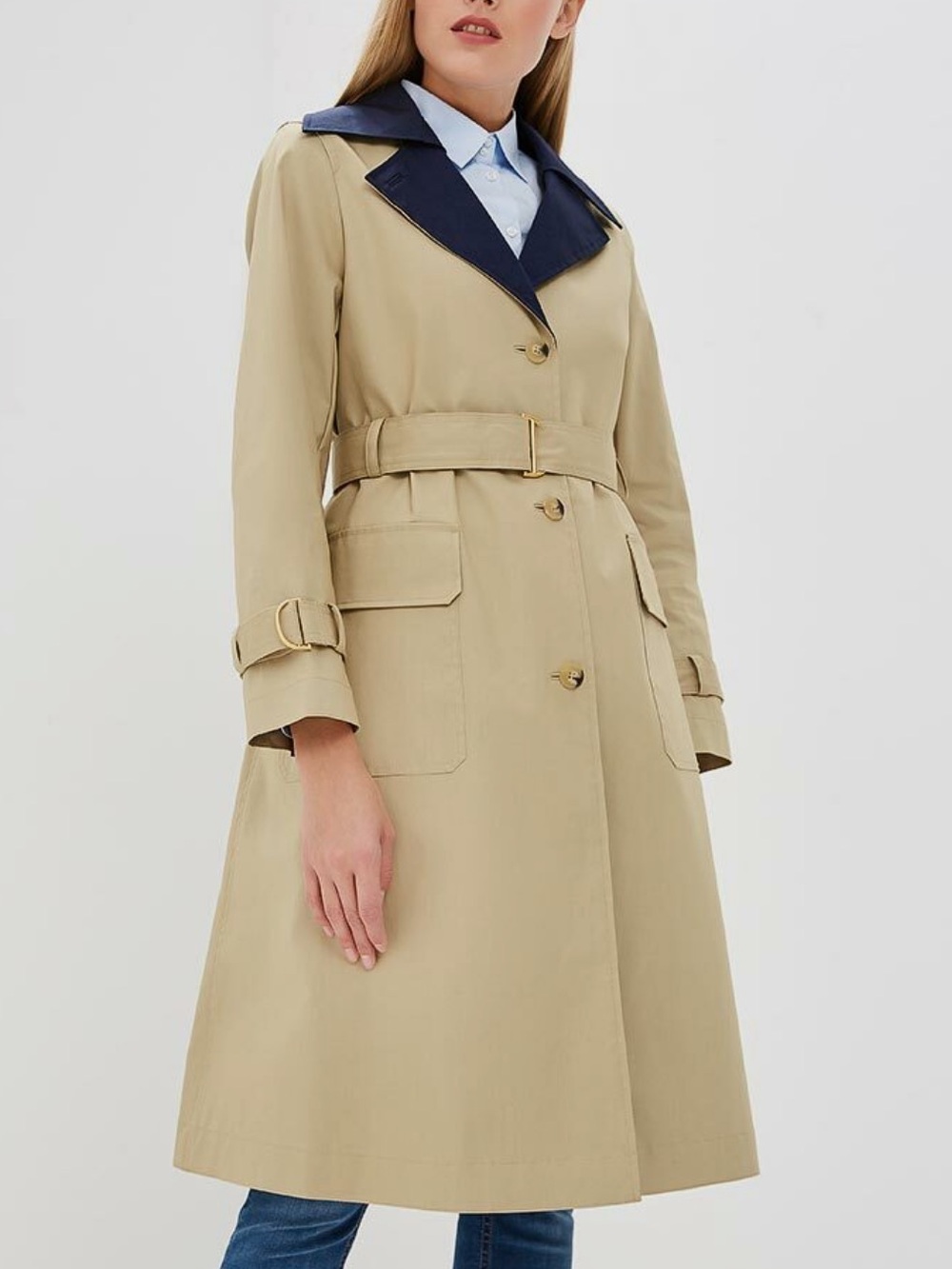 Tory Burch Ashby Lightweight Cotton Trench Coat